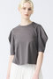 drape slv T Tシャツ ミズイロインド/mizuiro ind