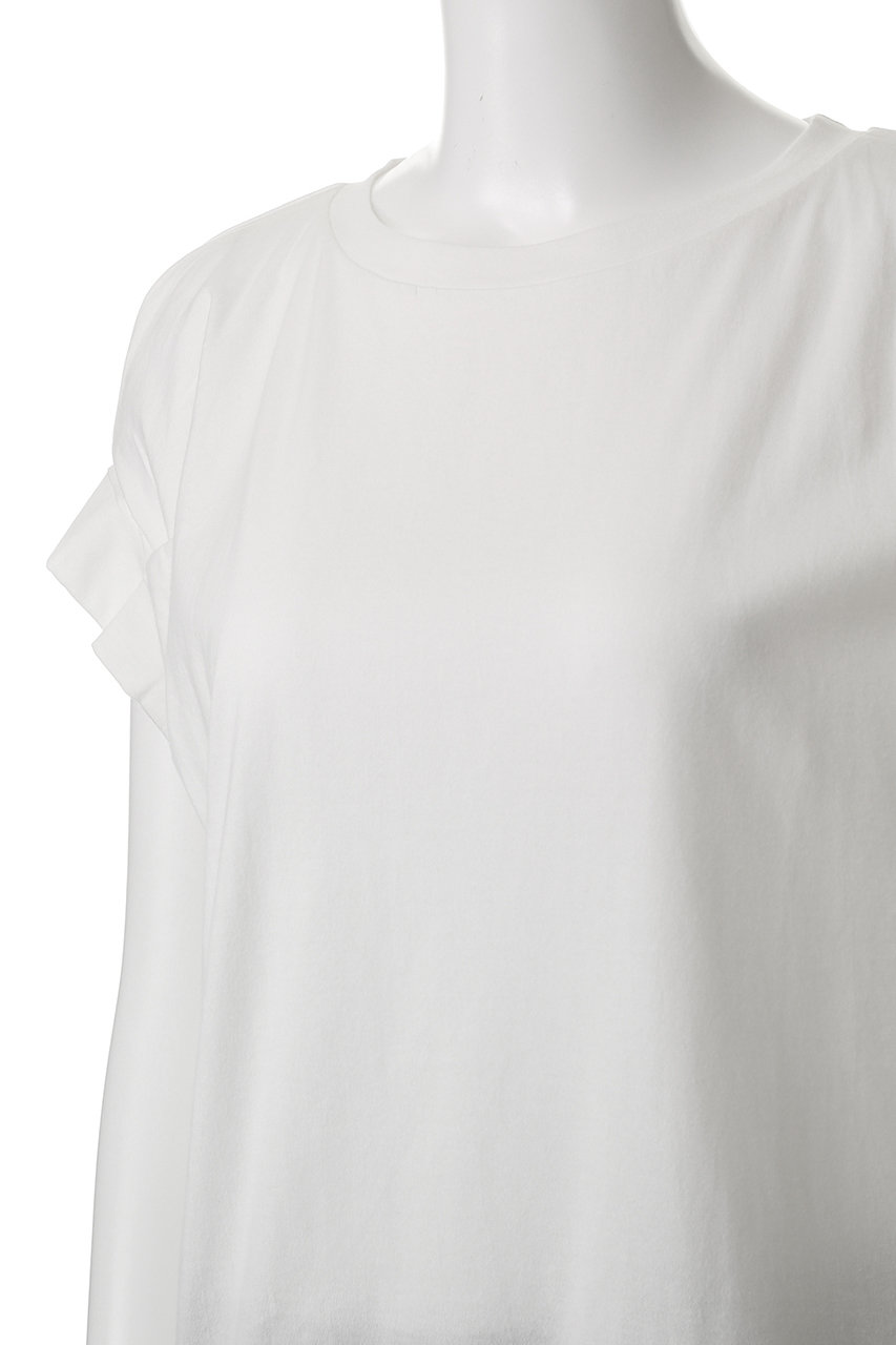 mizuiro ind(ミズイロインド)｜frill slv crew neck P/O プル