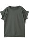 frill slv crew neck P/O プルオーバー ミズイロインド/mizuiro ind c.gray