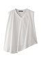 V neck asymmetry N/S P/O プルオーバー ミズイロインド/mizuiro ind off white