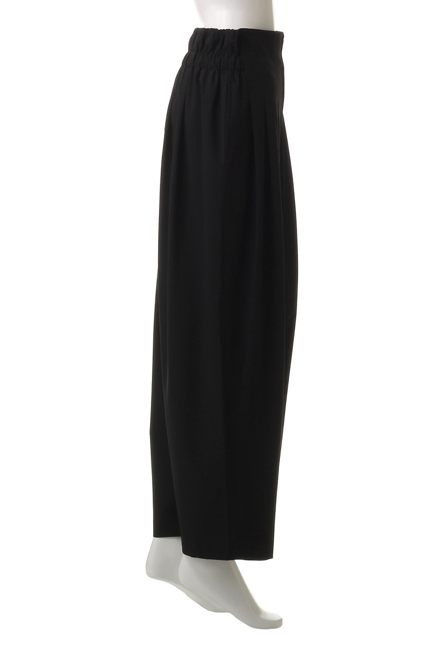 mizuiro ind(ミズイロインド)｜high waist tuck PT パンツ/black