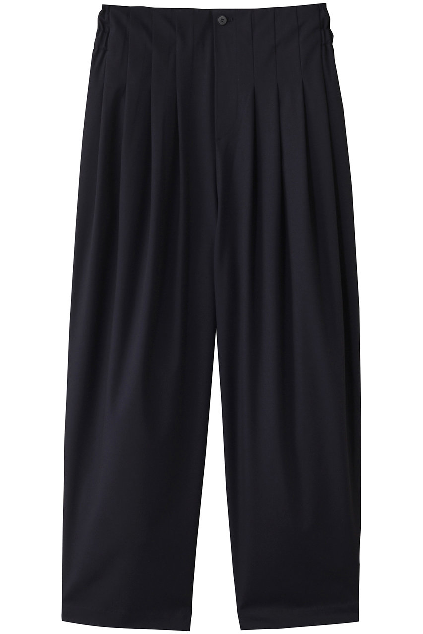 mizuiro ind high waist tuck PT パンツ (navy, F) ミズイロインド ELLE SHOP mizuiro ind high waist tuck PT パンツ (navy, F) ミズイロインド ELLE SHOP