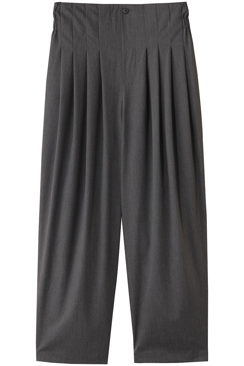 mizuiro ind high waist tuck PT パンツ (gray, F) ミズイロインド ELLE SHOP mizuiro ind high waist tuck PT パンツ (gray, F) ミズイロインド ELLE SHOP