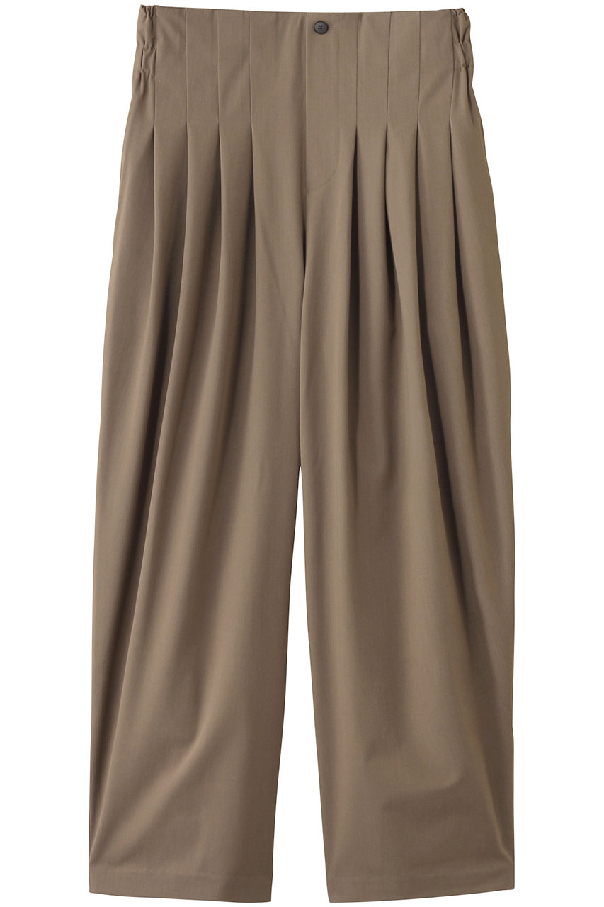 mizuiro ind high waist tuck PT パンツ (beigeA, F) ミズイロインド ELLE SHOP mizuiro ind high waist tuck PT パンツ (beigeA, F) ミズイロインド ELLE SHOP