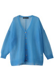 pattern knitting V neck C/D カーディガン