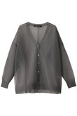 pattern knitting V neck C/D カーディガン
