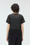 mesh dot c/neck T Tシャツ ミズイロインド/mizuiro ind