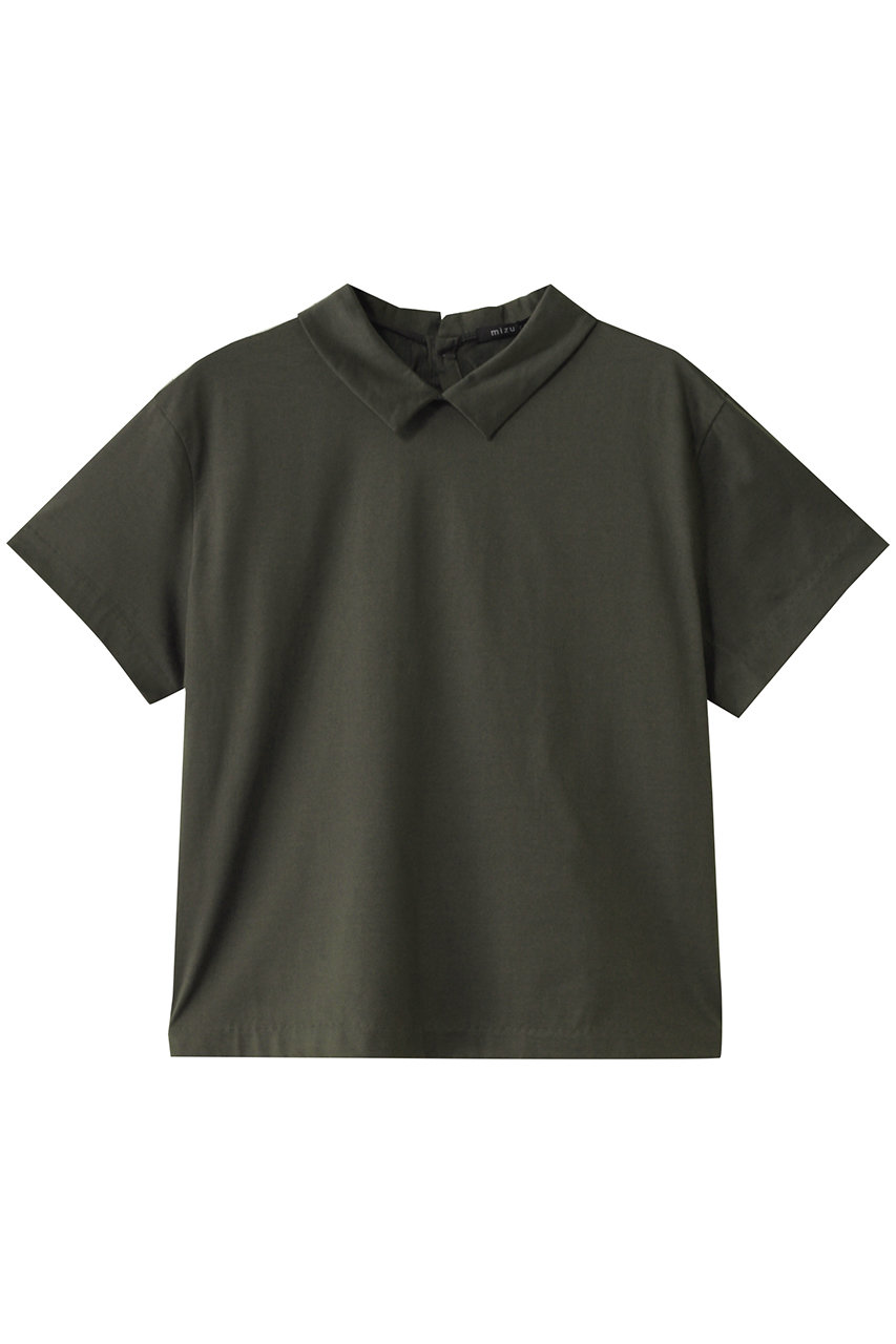 mizuiro ind T-shirt with collar Tシャツ (c.gray, F) ミズイロインド ELLE SHOP mizuiro ind T-shirt with collar Tシャツ (c.gray, F) ミズイロインド ELLE SHOP
