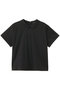 T-shirt with collar Tシャツ ミズイロインド/mizuiro ind blackA
