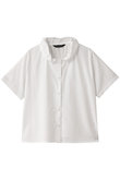 gathered collar half slv shirt シャツ