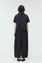 gathered collar half slv shirt シャツ ミズイロインド/mizuiro ind
