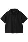 gathered collar half slv shirt シャツ