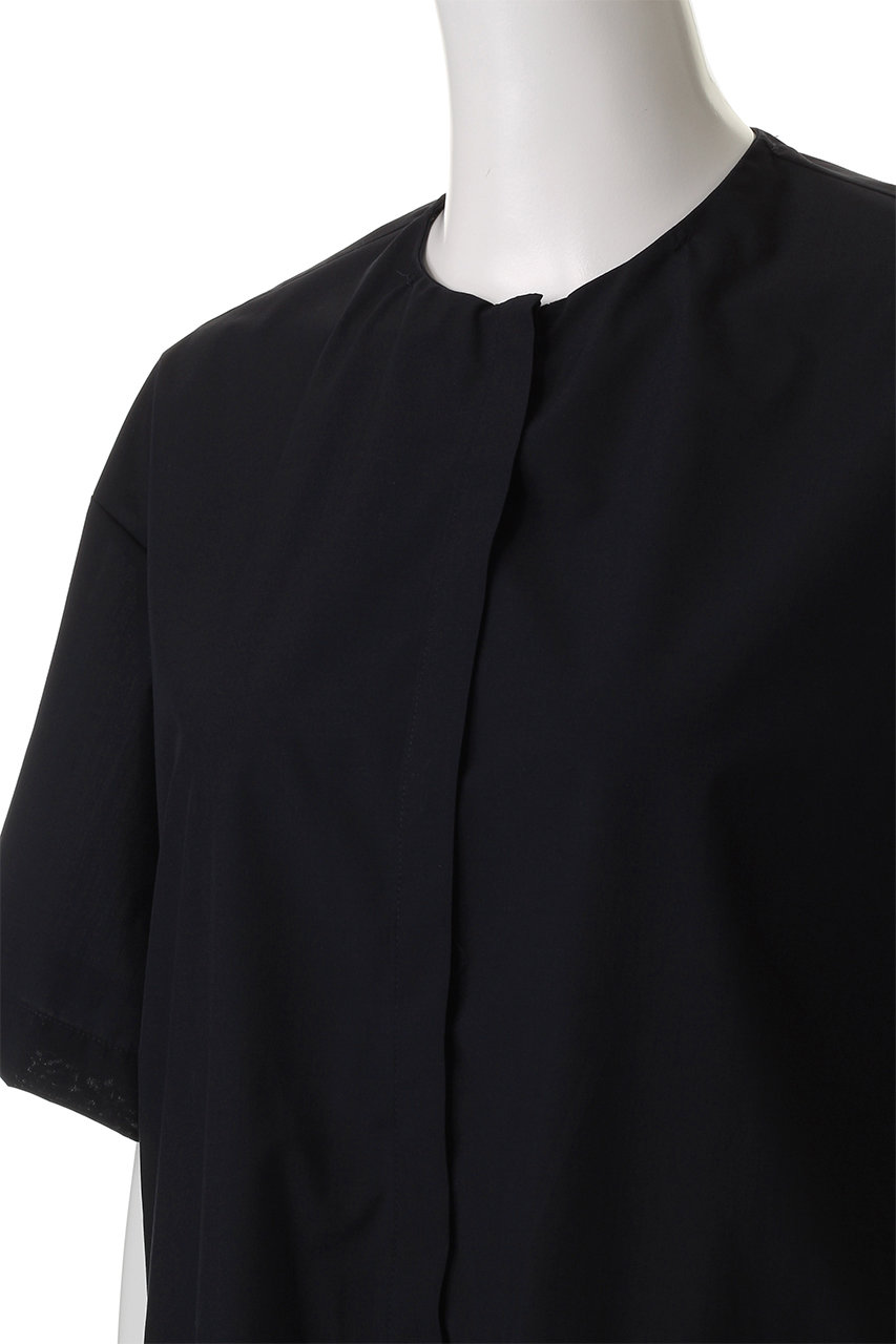 mizuiro ind(ミズイロインド)｜drawstring shirt シャツ/navy の