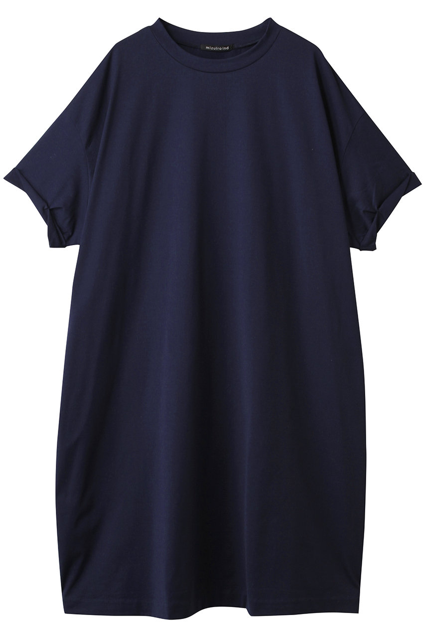 mizuiro ind roll up slv OP ワンピース (navyA, F) ミズイロインド ELLE SHOP mizuiro ind roll up slv OP ワンピース (navyA, F) ミズイロインド ELLE SHOP