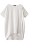 boat neck cocoon P/O プルオーバー ミズイロインド/mizuiro ind off white