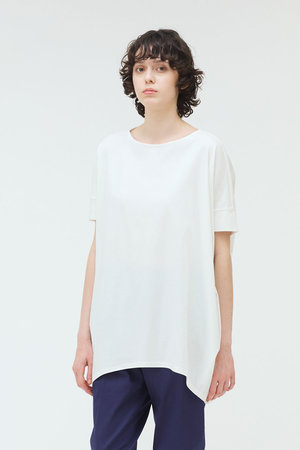 ミズイロインド/mizuiro indのboat neck cocoon P/O プルオーバー(110400/110402)