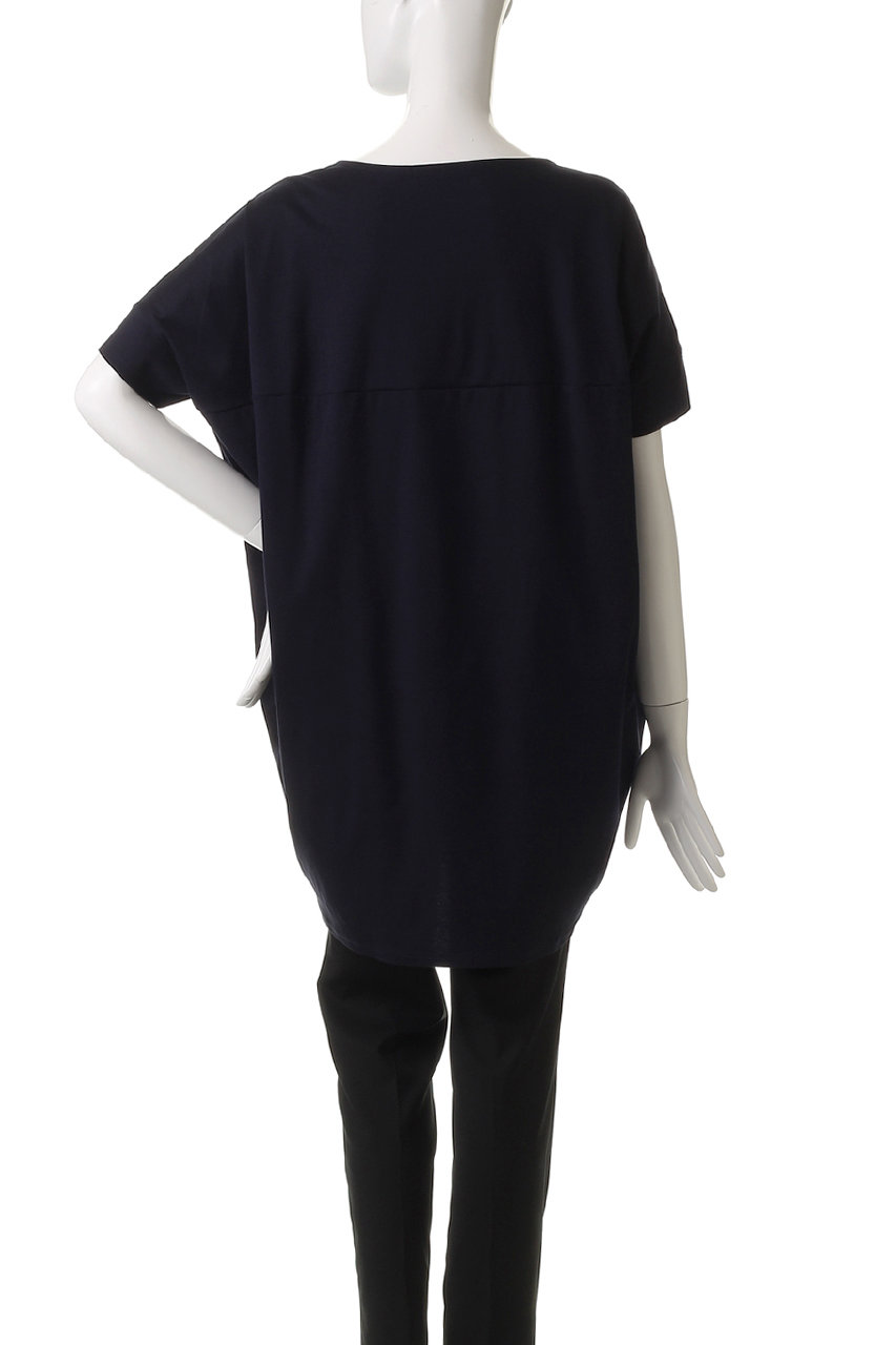 【SALE】ミズイロインド mizuiro ind ボートネック コクーン プルオーバー boat neck cocoon P/O レディース 半袖 トップス mizuiroind ミズイロインド ボートネック コクーンプルオーバー
