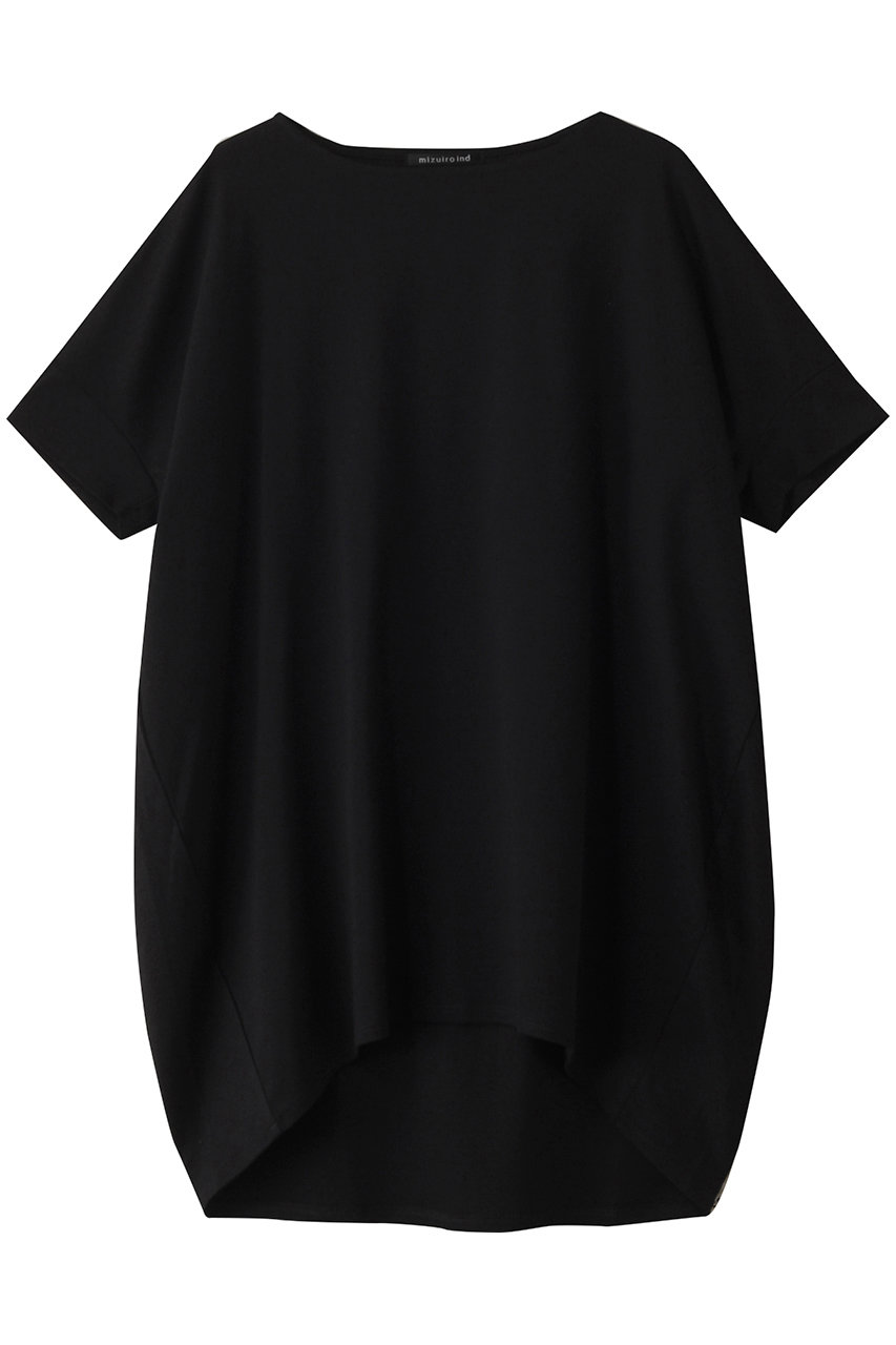 mizuiro ind boat neck cocoon P/O プルオーバー (black, F) ミズイロインド ELLE SHOP mizuiro ind boat neck cocoon P/O プルオーバー (black, F) ミズイロインド ELLE SHOP