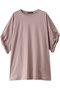 roll up slv wide T Tシャツ ミズイロインド/mizuiro ind pink