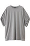 roll up slv wide T Tシャツ ミズイロインド/mizuiro ind l.gray