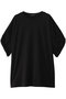 roll up slv wide T Tシャツ ミズイロインド/mizuiro ind black