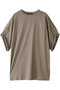 roll up slv wide T Tシャツ ミズイロインド/mizuiro ind beige