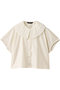 pleats collar shirt シャツ ミズイロインド/mizuiro ind ivory