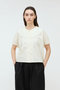 pleats collar shirt シャツ ミズイロインド/mizuiro ind