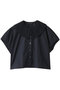pleats collar shirt シャツ ミズイロインド/mizuiro ind navy
