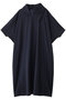 drape collar wide OP ワンピース ミズイロインド/mizuiro ind navy