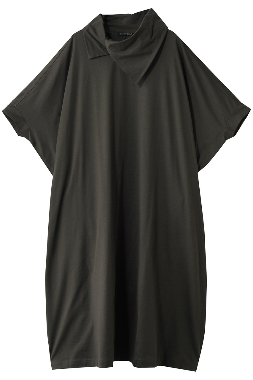 mizuiro ind drape collar wide OP ワンピース (c.gray, F) ミズイロインド ELLE SHOP mizuiro ind drape collar wide OP ワンピース (c.gray, F) ミズイロインド ELLE SHOP