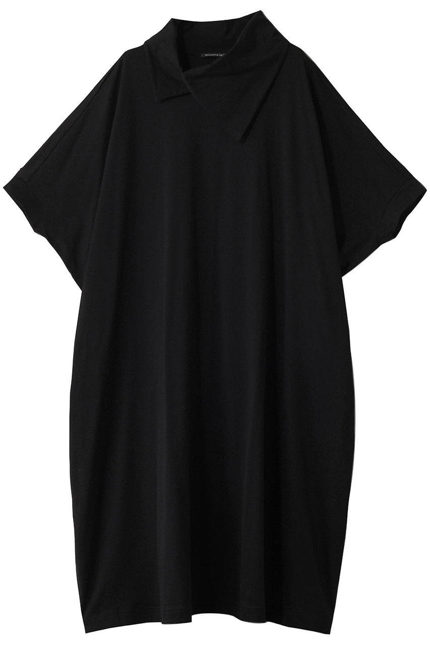 mizuiro ind drape collar wide OP ワンピース (black, F) ミズイロインド ELLE SHOP mizuiro ind drape collar wide OP ワンピース (black, F) ミズイロインド ELLE SHOP