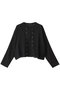 cotton crape short shirt シャツ ミズイロインド/mizuiro ind black