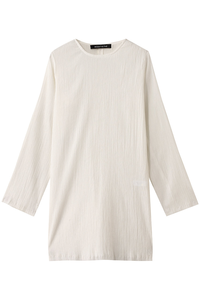 mizuiro ind cotton crape tunic P/O プルオーバー (kinari, F) ミズイロインド ELLE SHOP mizuiro ind cotton crape tunic P/O プルオーバー (kinari, F) ミズイロインド ELLE SHOP