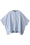 stand collar wide shirt シャツ ミズイロインド/mizuiro ind l.blue