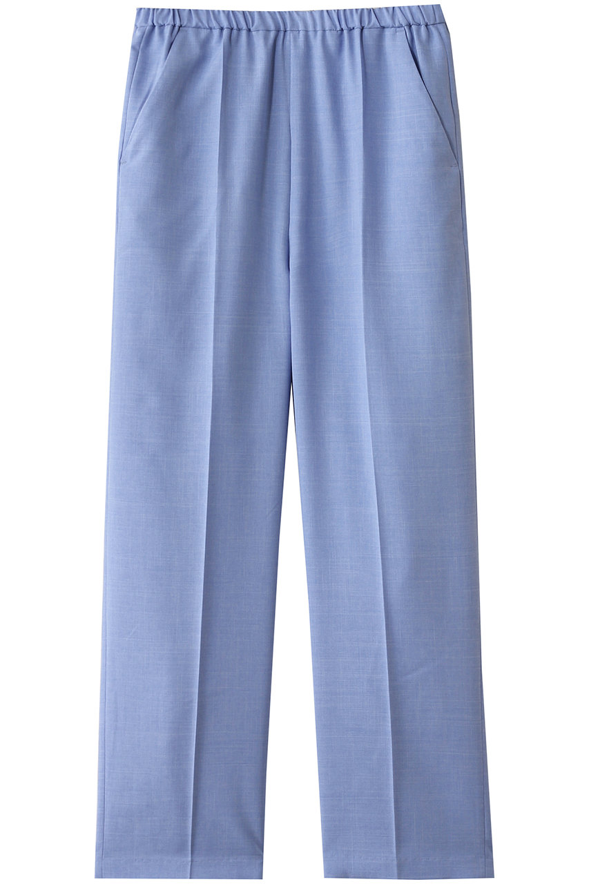 mizuiro ind center press wide slacks パンツ (l.blue, F) ミズイロインド ELLE SHOP mizuiro ind center press wide slacks パンツ (l.blue, F) ミズイロインド ELLE SHOP