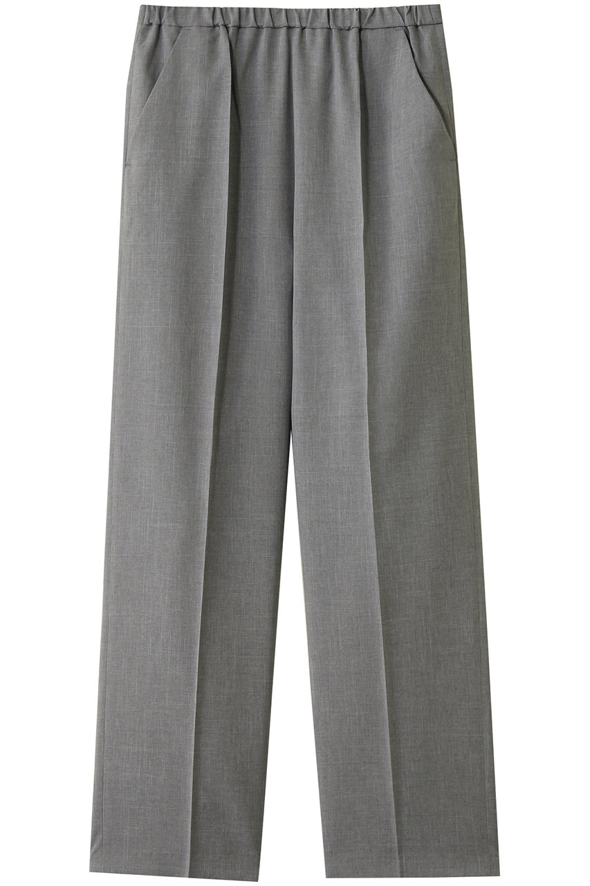 mizuiro ind center press wide slacks パンツ (l.gray, F) ミズイロインド ELLE SHOP mizuiro ind center press wide slacks パンツ (l.gray, F) ミズイロインド ELLE SHOP