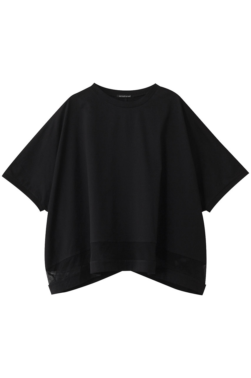 mizuiro ind mesh mix wide P/O プルオーバー (black, F) ミズイロインド ELLE SHOP mizuiro ind mesh mix wide P/O プルオーバー (black, F) ミズイロインド ELLE SHOP