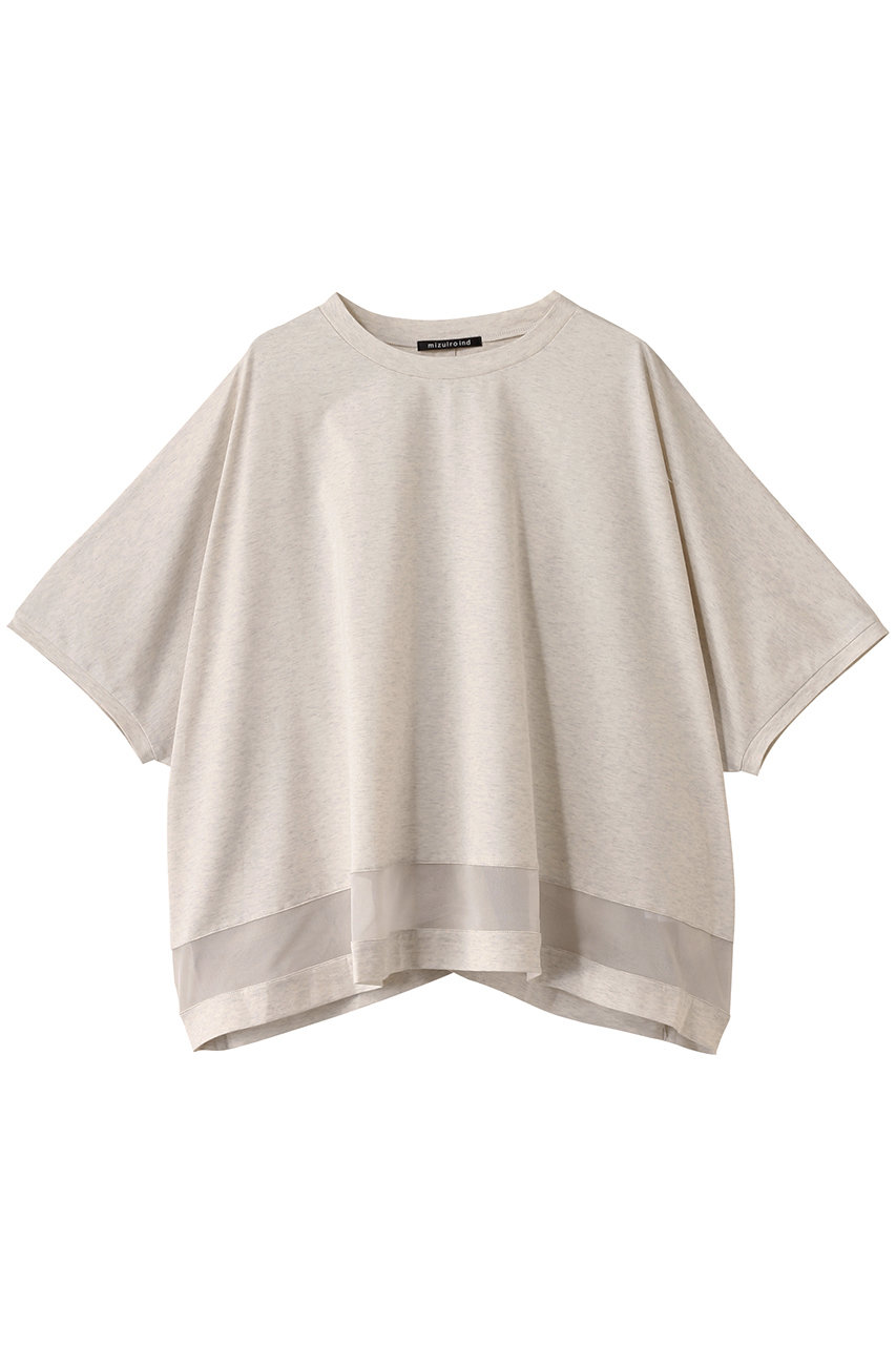 mizuiro ind mesh mix wide P/O プルオーバー (kinari, F) ミズイロインド ELLE SHOP mizuiro ind mesh mix wide P/O プルオーバー (kinari, F) ミズイロインド ELLE SHOP