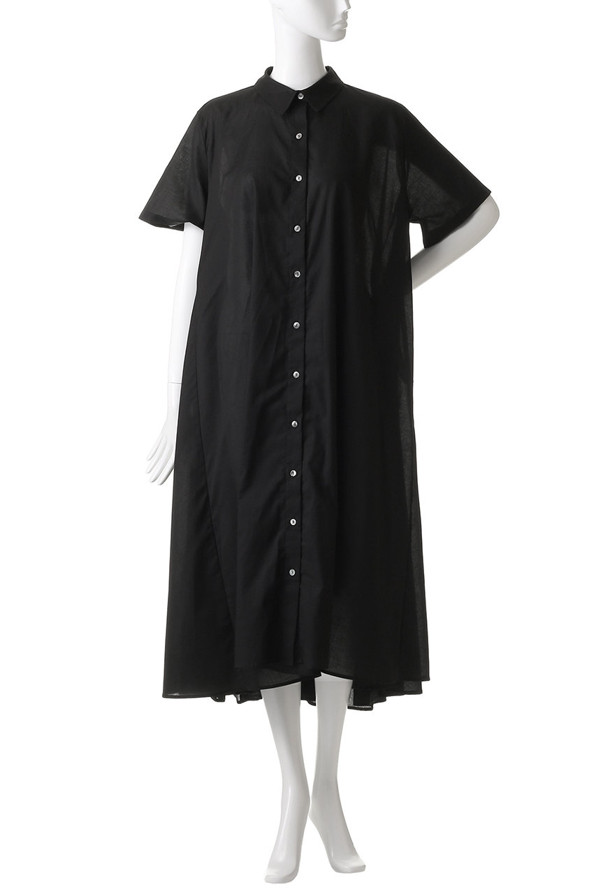 mizuiro ind(ミズイロインド)｜half slv flare shirt OP