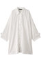 sheer soutien collar long shirt シャツ ミズイロインド/mizuiro ind オフホワイト