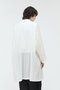 sheer soutien collar long shirt シャツ ミズイロインド/mizuiro ind