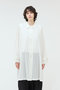 sheer soutien collar long shirt シャツ ミズイロインド/mizuiro ind