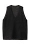 wide V neck vest ベスト ミズイロインド/mizuiro ind black