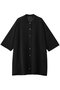 wide knit shirt シャツ ミズイロインド/mizuiro ind black