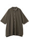 wide knit shirt シャツ ミズイロインド/mizuiro ind gray