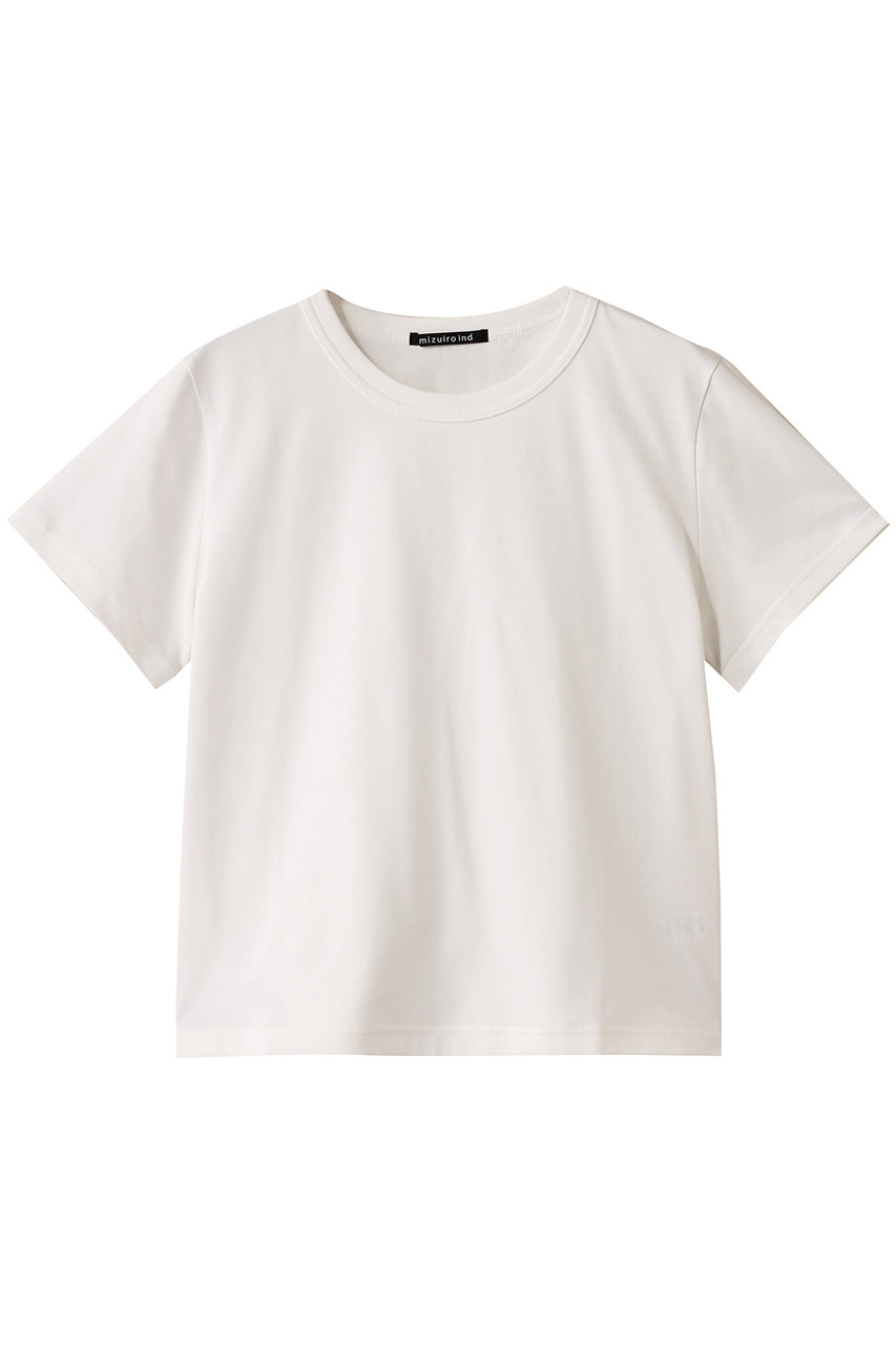 mizuiro ind basic c/neck T Tシャツ (off white, F) ミズイロインド ELLE SHOP mizuiro ind basic c/neck T Tシャツ (off white, F) ミズイロインド ELLE SHOP