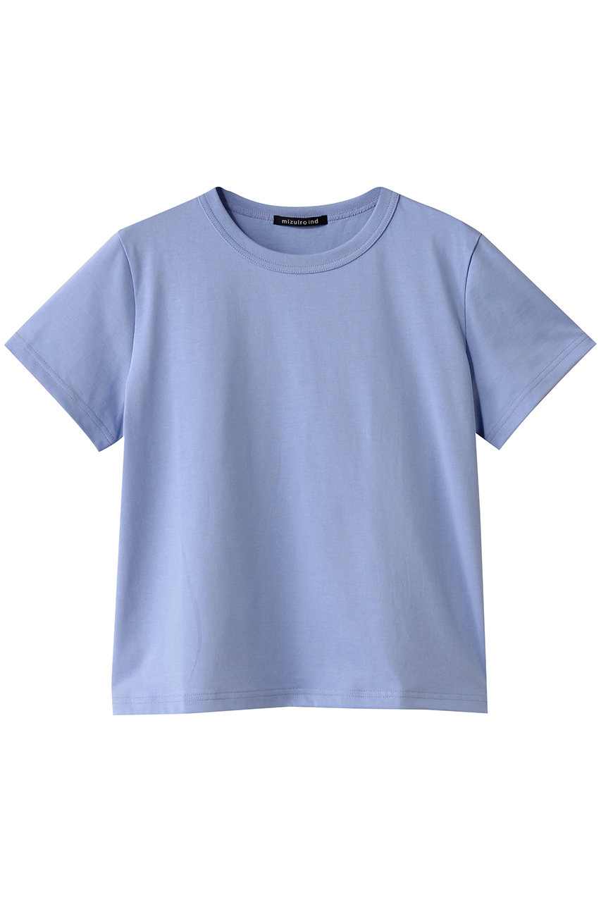 mizuiro ind basic c/neck T Tシャツ (l.blue, F) ミズイロインド ELLE SHOP mizuiro ind basic c/neck T Tシャツ (l.blue, F) ミズイロインド ELLE SHOP