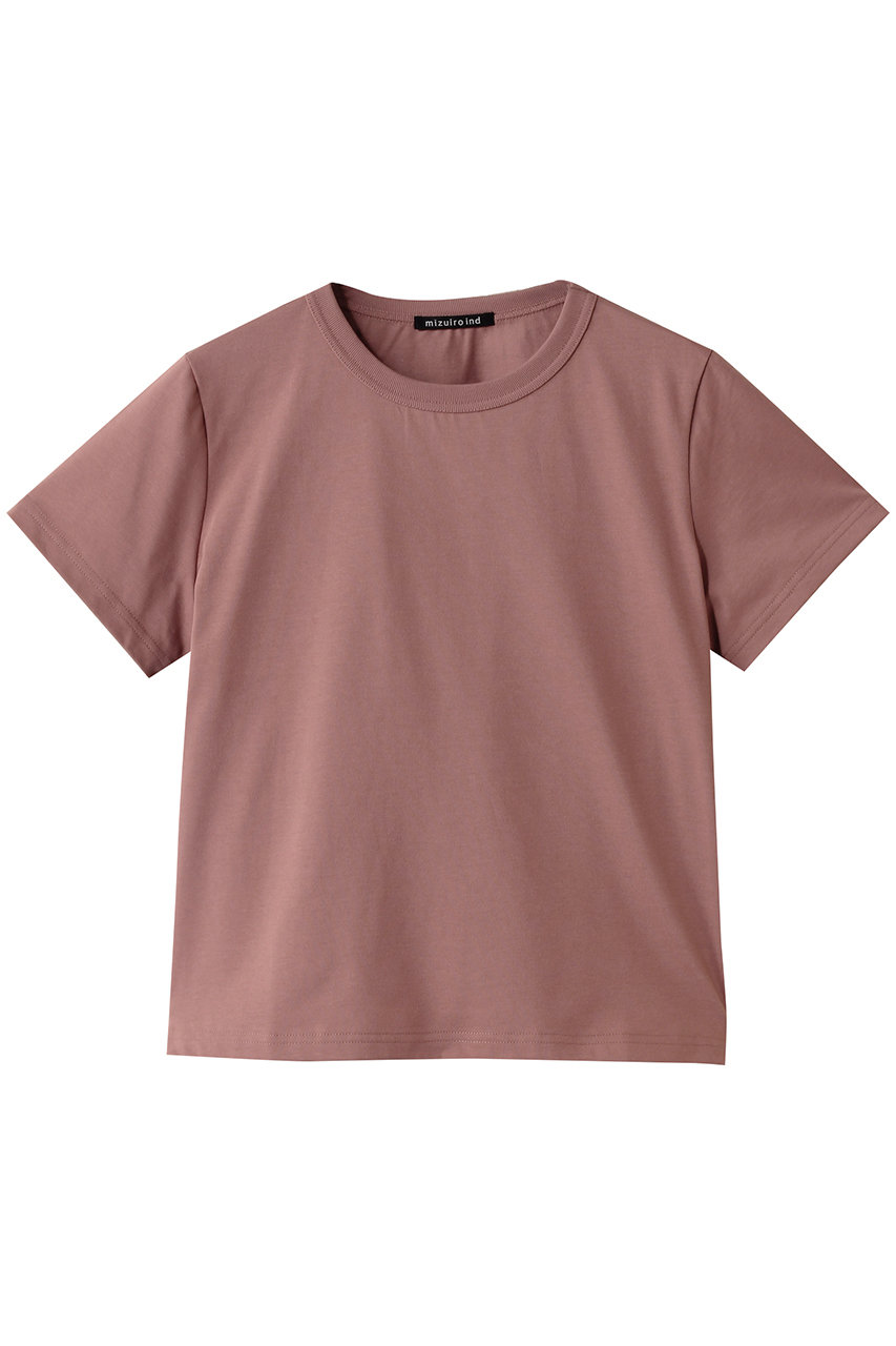 mizuiro ind basic c/neck T Tシャツ (pink, F) ミズイロインド ELLE SHOP mizuiro ind basic c/neck T Tシャツ (pink, F) ミズイロインド ELLE SHOP