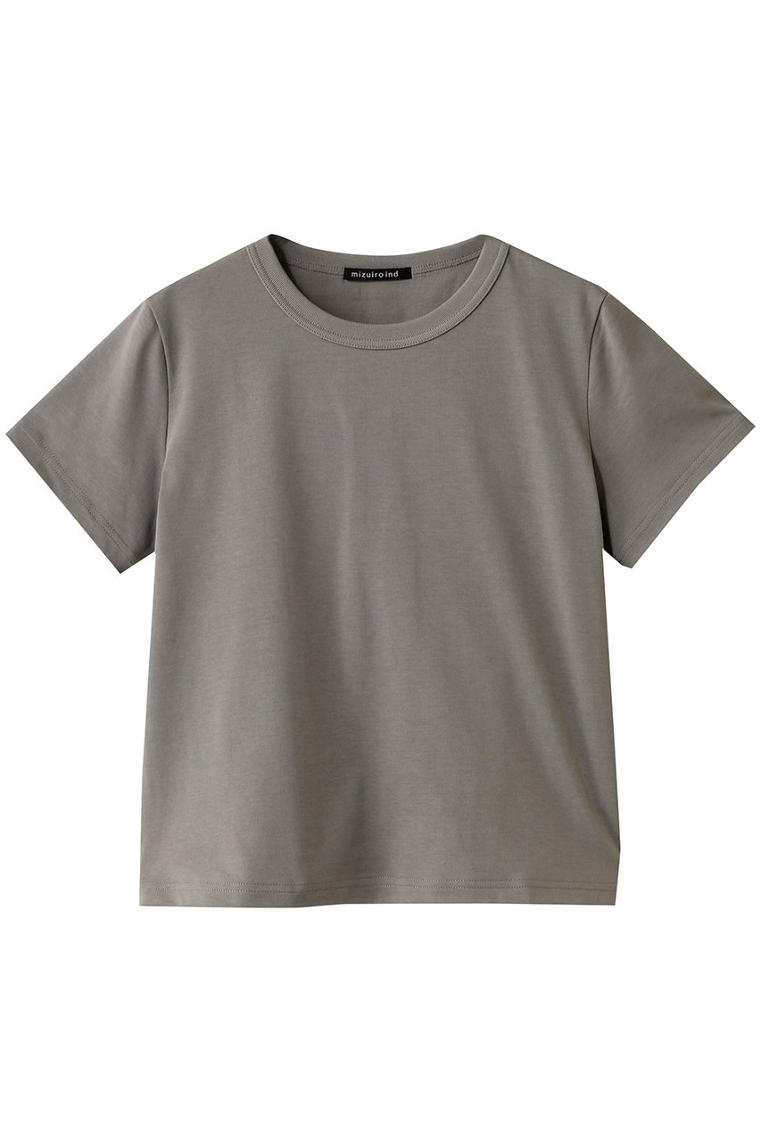 mizuiro ind basic c/neck T Tシャツ (gray, F) ミズイロインド ELLE SHOP mizuiro ind basic c/neck T Tシャツ (gray, F) ミズイロインド ELLE SHOP